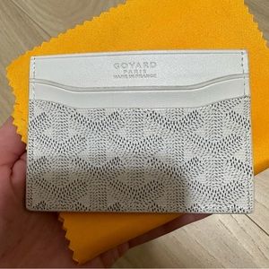 Goyard White Card Holder